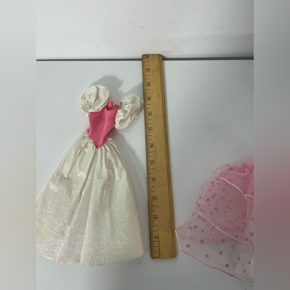Vintage Barbie Clothing Lot of 3 My First Barbie Princess 1989 Dress Maxi Skirt - Picture 10 of 10
